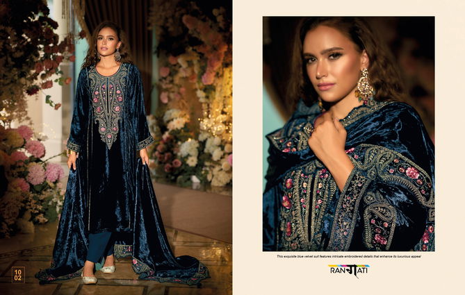 Velvet 36 Vol 2 By Rangati Embroidery Viscose Velvet Salwar Kameez Wholesale Shop In Surat